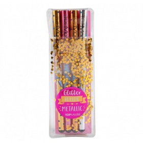 Vergroot Topmodel Gelpen Set Van 4 Metallic Gold Topmodel Gelpen Set Van 4 Metallic Gold