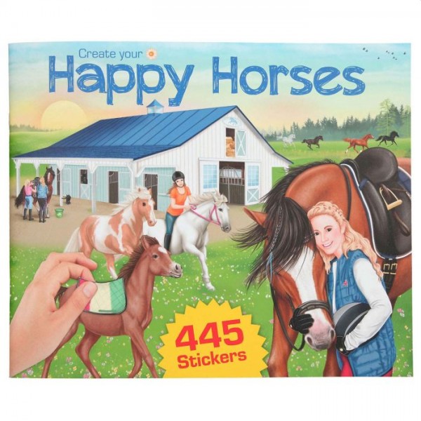 Create Your Happy Horses Stickerboek