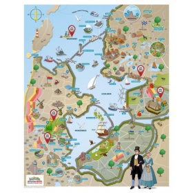 Vergroot Poster Amsterdam Lake District 40x50 Poster Amsterdam Lake District 40x50
