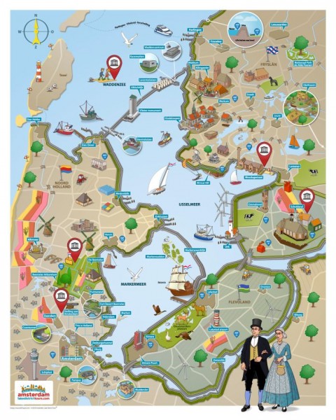 Poster Amsterdam Lake District 40x50