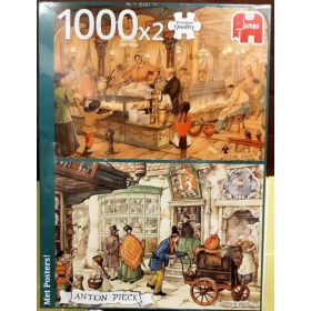 Vergroot Jumbo Puzzel Anton Piek De Patissier & De Poffertjeskraam (2x1000) Jumbo Puzzel Anton Piek De Patissier & De Poffertjeskraam (2x1000)