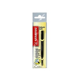 Vergroot Stabilo balpen refill zwart Stabilo balpen refill zwart
