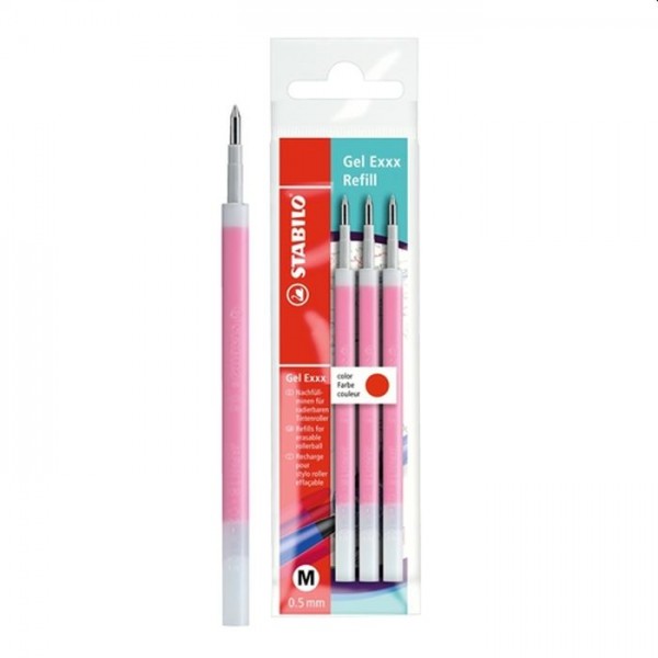 Gel Exxx stabilo refill rood