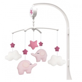 Vergroot Jabadabado Muziekmobile (Olifant Roze) Jabadabado Muziekmobile (Olifant Roze)