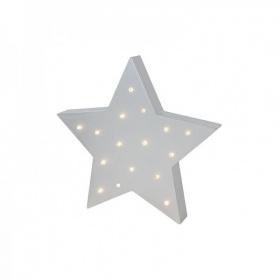 Vergroot Jabadabado Houten LEDLamp (Ster) Jabadabado Houten LEDLamp (Ster)