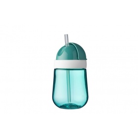 Vergroot Mepal Rietjesbeker Mio 300 milliliter deep turquoise Mepal Rietjesbeker Mio 300 milliliter deep turquoise