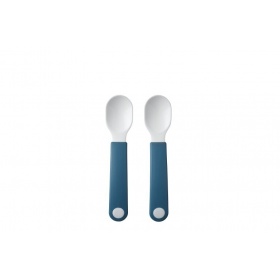Vergroot Mepal Set oefenlepel Mio 2 stuks Deep Blue Mepal Set oefenlepel Mio 2 stuks Deep Blue
