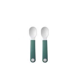 Vergroot Mepal Set oefenlepel Mio 2 stuks Deep Turquoise Mepal Set oefenlepel Mio 2 stuks Deep Turquoise