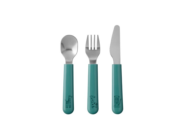 Mepal Kinderbestek Mio 3 delig Deep Turquoise