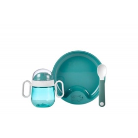 Vergroot Mepal Set babyservies mio 3 delig - deep turquoise Mepal Set babyservies mio 3 delig - deep turquoise