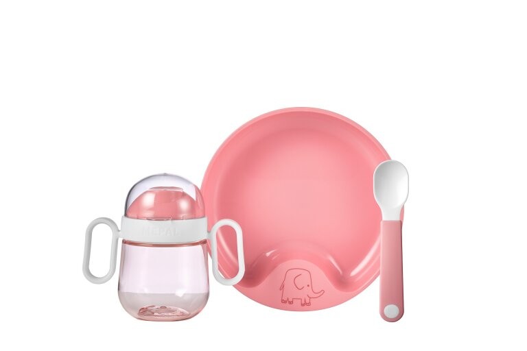 Mepal Set Babyservies Mio 3 Delig Deep Pink