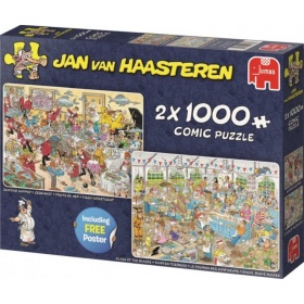 Vergroot Jumbo Puzzel Jan van Haasteren Eet- en Bakfestijn (2x1000) Jumbo Puzzel Jan van Haasteren Eet- en Bakfestijn (2x1000)