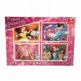 Vergroot Jumbo Disney Princess 4In1 Puzzel Jumbo Disney Princess 4In1 Puzzel