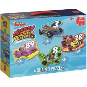 Vergroot Jumbo Disney Mickey And The Roadster Racers 4In1 Vormpuzzels Jumbo Disney Mickey And The Roadster Racers 4In1 Vormpuzzels