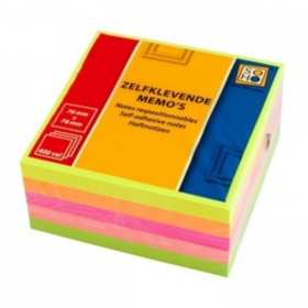 Vergroot Zelfklevende memo's gekleurd 76x76 Zelfklevende memo's gekleurd 76x76