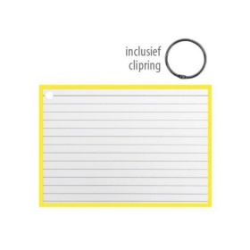 Vergroot Flashcards 14.8x10.5cm Geel Flashcards 14.8x10.5cm Geel
