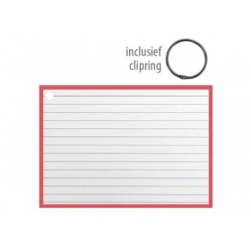Vergroot Flashcards 14.8x10.5cm Rood Flashcards 14.8x10.5cm Rood