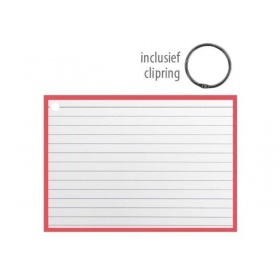 Flashcards 14.8x10.5cm Rood