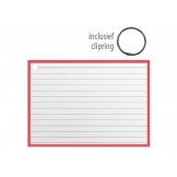 Flashcards 14.8x10.5cm Rood