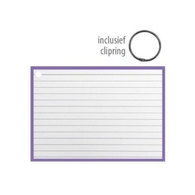 Vergroot Flashcards 14.8x10.5cm Paars Flashcards 14.8x10.5cm Paars