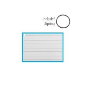 Vergroot Flashcards 14.8x7.5cm Blauw Flashcards 14.8x7.5cm Blauw