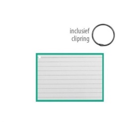 Flashcards 10.5x7.5cm Groen