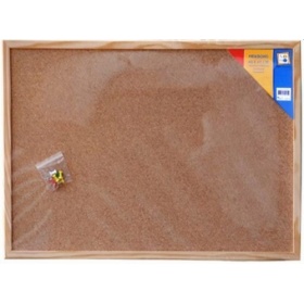 Vergroot Prikbord 40x60cm Nature Prikbord 40x60cm Nature