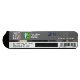 Vergroot Zebra Potloodvulling 0.5mm HB12 Zebra Potloodvulling 0.5mm HB12