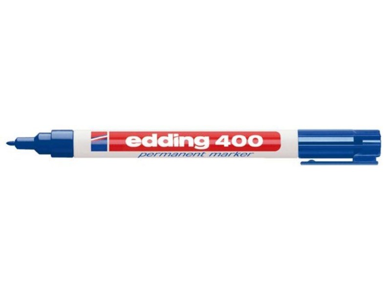 Viltstift Edding 400 rond blauw 1mm