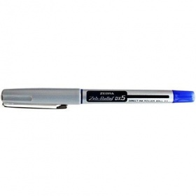 Vergroot Rollerball DX-5 Zebra Blauw Rollerball DX-5 Zebra Blauw