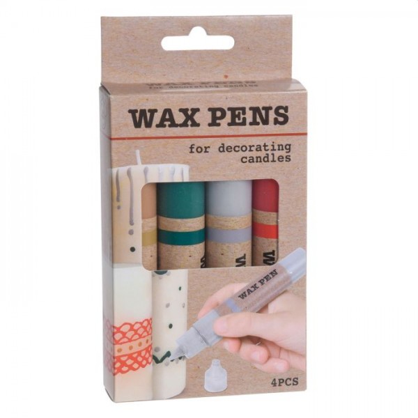 Waxpennen voor kaarsen set van 4