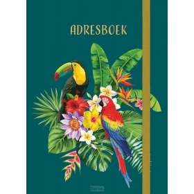 Adresboek (klein) Tropical Birds