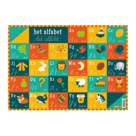 Vergroot Het Alfabet - Educatieve Onderlegger Het Alfabet - Educatieve Onderlegger