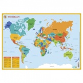 Wereldkaart - Educatieve Onderlegger