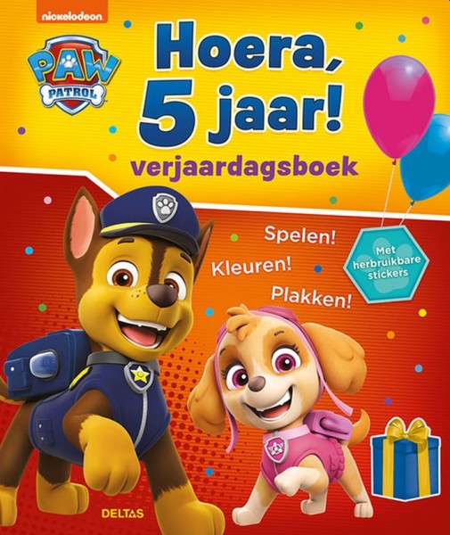 Paw Patrol Hoera, 5 Jaar! Verjaardagsboek