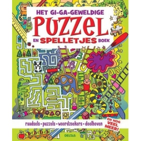 Het Gi-Ga-Geweldige Puzzel- En Spelletjesboek