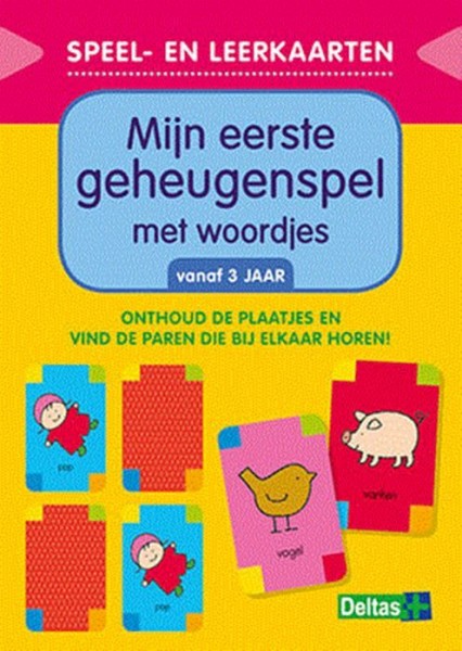 Speel- En Leerkaarten Mijn Eerste Geheugenspel Met Woordjes (3 jaar)
