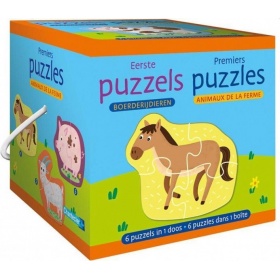 Vergroot Eerste Puzzels: Boerderijdieren Eerste Puzzels: Boerderijdieren