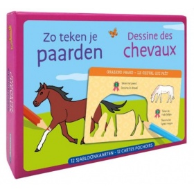 Zo Teken Je Paarden Sjabloonkaarten