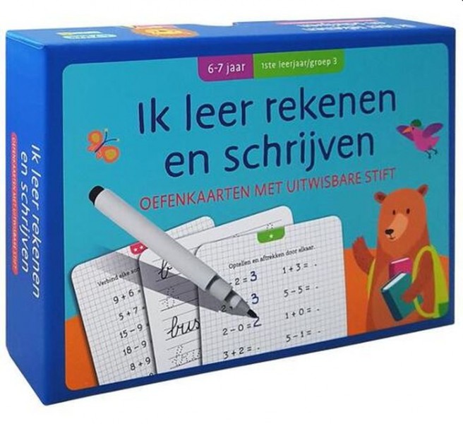 Deltas oefenkaarten rekenen en schrijven junior karton 20 stuks