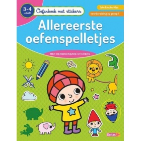 Vergroot Oefenboek Met Stickers Allereerste Oefenspelletjes (3-4 Jaar) Oefenboek Met Stickers Allereerste Oefenspelletjes (3-4 Jaar)