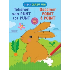 Vergroot 1-2-3 Crazy Fun - Tekenen van Punt tot Punt (Tot 70) 1-2-3 Crazy Fun - Tekenen van Punt tot Punt (Tot 70)