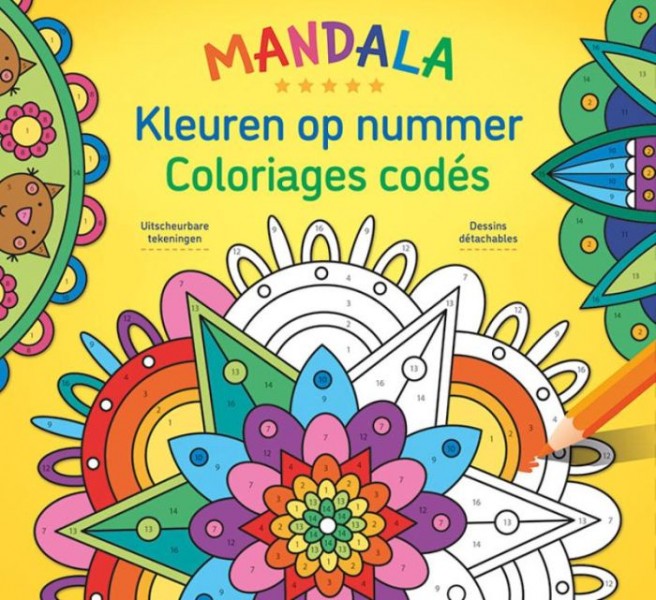 Deltas Mandala kleuren op nummer