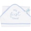 Very Important Baby Badcape Vibe My First Towel Wit+blauw 75 cm
