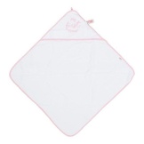 Very Important Baby Badcape Vib My First Towel Wit+roze 75cm