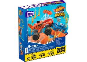 Mega Hot Wheels Monster Trucks Tiger Shark Chomp Course