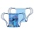Stitch Gym-zwemtas Blauw 40x35 Cm